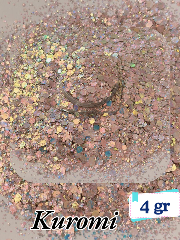 Epoksi- Mum-Makyaj-Tırnak-Sabun Simi Pulu Kuromi 4 gr