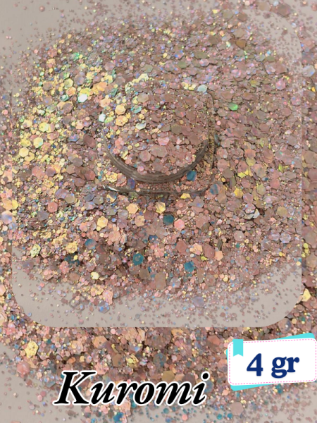 Epoksi- Mum-Makyaj-Tırnak-Sabun Simi Pulu Kuromi 4 gr