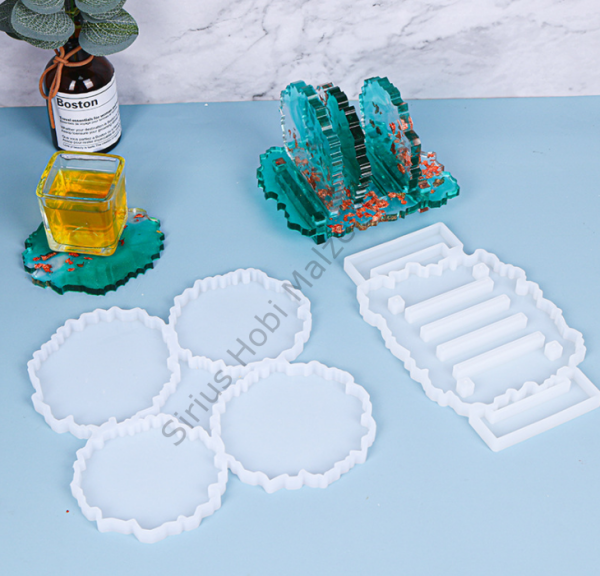 Epoksi Bardak Altlığı Kalıbı Seti