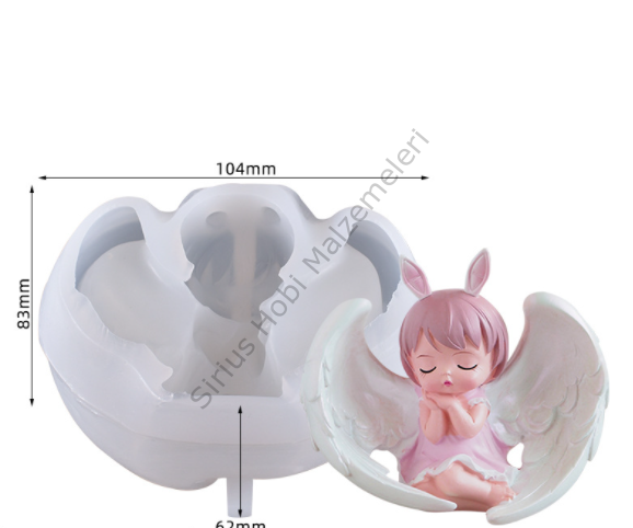 Epoksi Mum Melek Kalıbı
