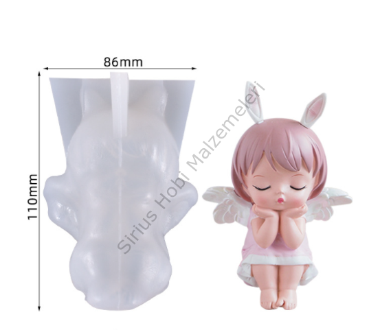 Epoksi Mum Melek Kalıbı