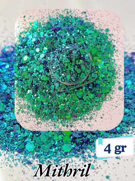 Epoksi- Mum-Makyaj-Tırnak-Sabun Simi Pulu Mithril 4 gr
