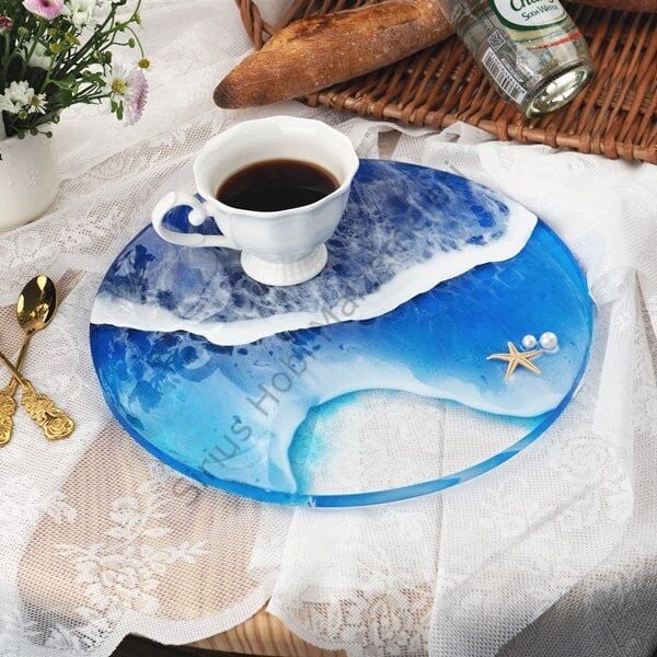 Epoksi Büyük Tepsi & Sunumluk Kalıbı 30 cm