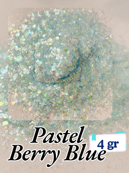 Epoksi- Mum-Makyaj-Tırnak-Sabun Simi Pulu Pastel Berry Blue 4 gr