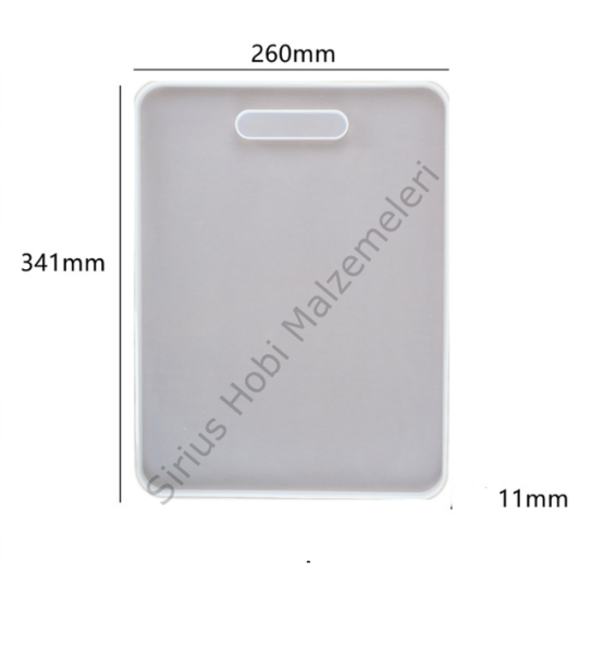 Epoksi Sunumluk Tepsi Kesme Tahtası Silikon Kalıbı