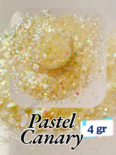 Epoksi- Mum-Makyaj-Tırnak-Sabun Simi Pulu Pastel Canary 4 gr