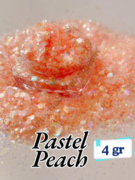 Epoksi- Mum-Makyaj-Tırnak-Sabun Simi Pulu Pastel Peach 4 gr