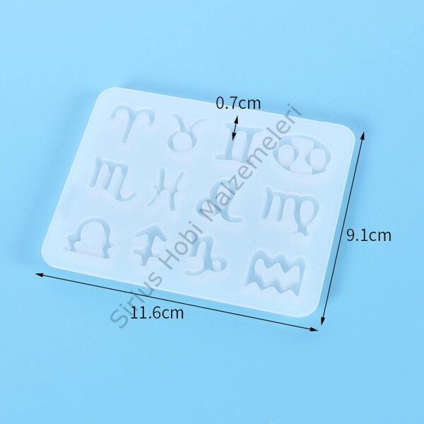 Epoksi Burçlar Kolye Küpe Kalıbı