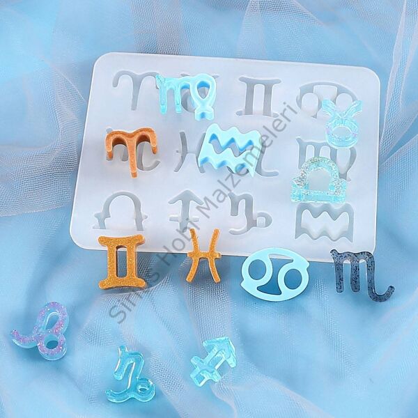 Epoksi Burçlar Kolye Küpe Kalıbı