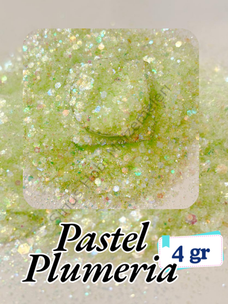 Epoksi- Mum-Makyaj-Tırnak-Sabun Simi Pulu Pastel Plumeria 4 gr