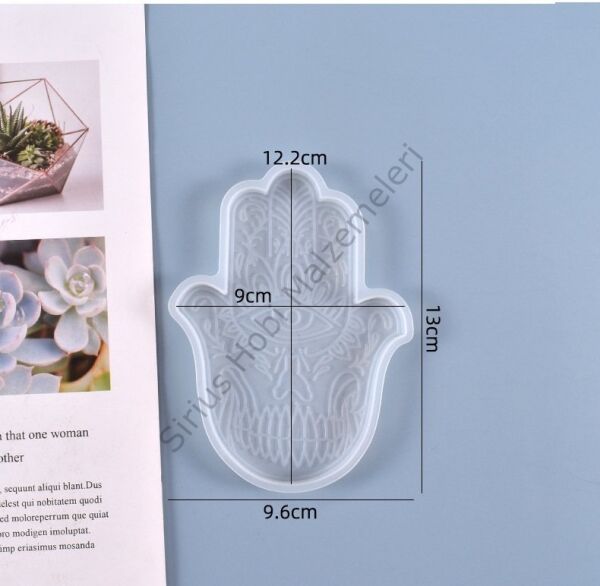 Epoksi Reçine İçin Hamsa El & Ganesha Silikon Kalıp Seti – Nazar Eli Dekoratif Döküm Kalıbı
