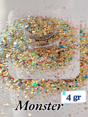 Epoksi- Mum-Makyaj-Tırnak-Sabun Simi Pulu Monster 4 gr