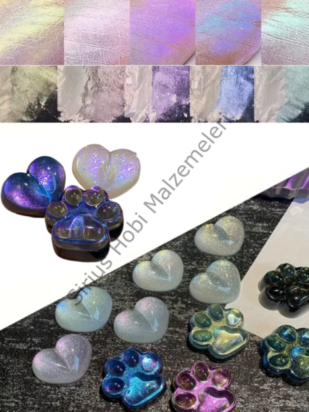 Aurora Interference Pigment – Epoksi İçin Mica Powder Toz Boya 3gr