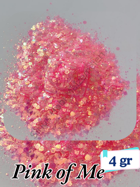 Epoksi- Mum-Makyaj-Tırnak-Sabun Simi Pulu Pink of Me 4 gr