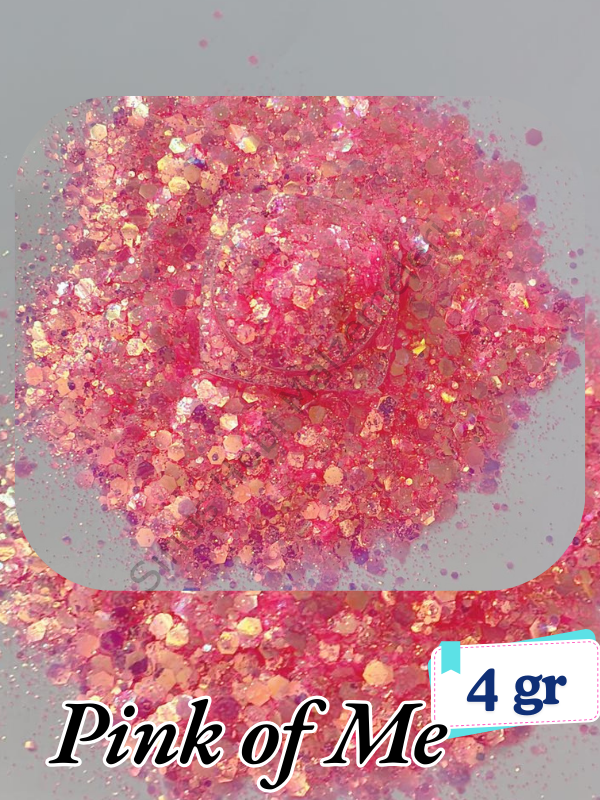 Epoksi- Mum-Makyaj-Tırnak-Sabun Simi Pulu Pink of Me 4 gr