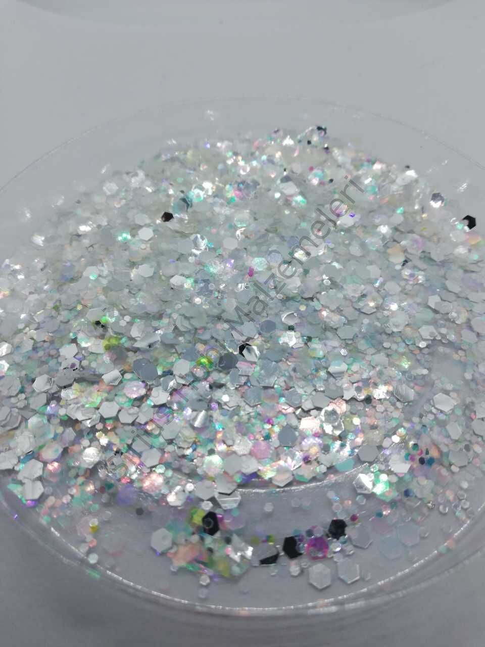 Epoksi Chunky Silver White 5 gr