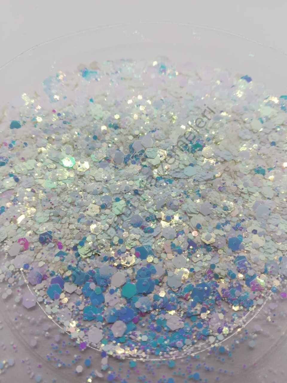 Epoksi Chunky Glitter Baby White 5gr