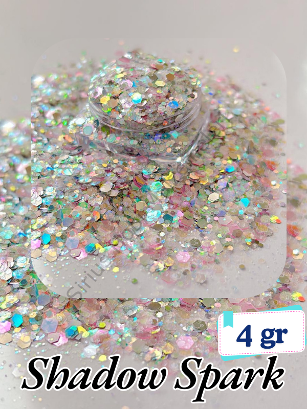 Epoksi- Mum-Makyaj-Tırnak-Sabun Simi Pulu Shadow Spark 4 gr