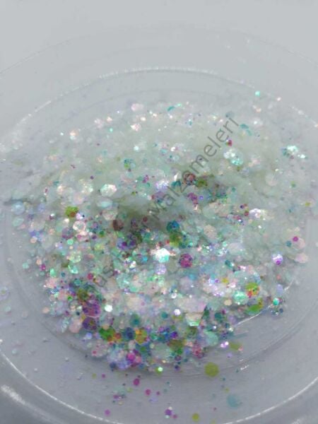 Epoksi  Chunky Glitters  Chaos White 5gr