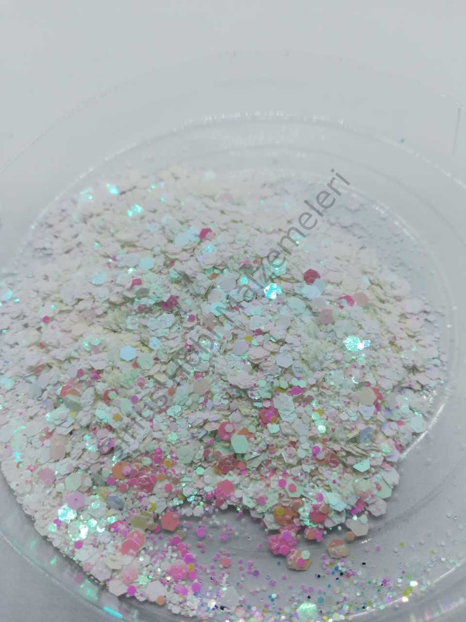 Epoksi Chunky Glitters Candy White 5 gr