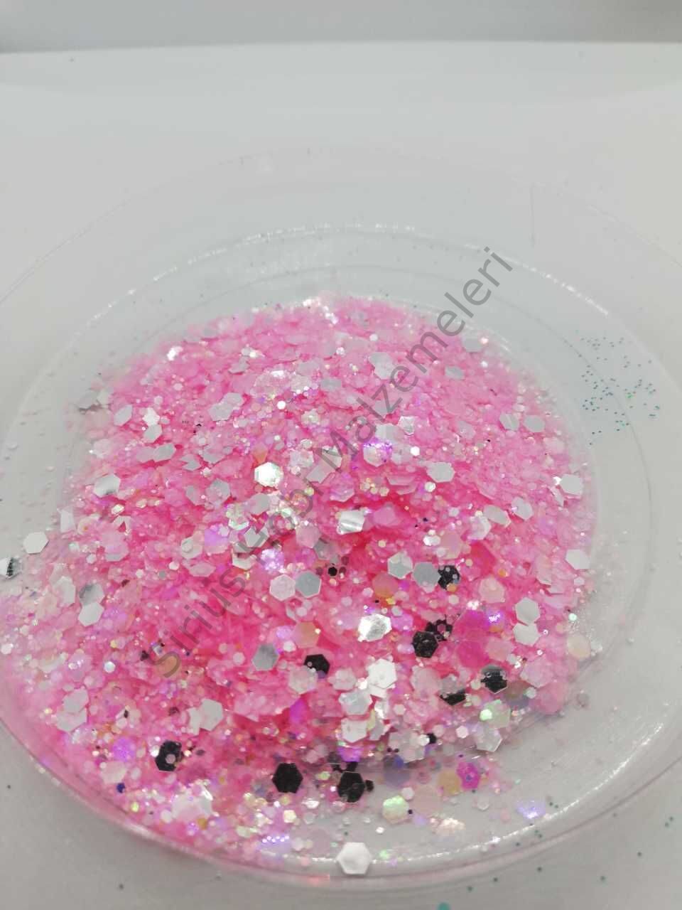 Epoksi Chunky Glitters Sim Cotton Pink 5 gr