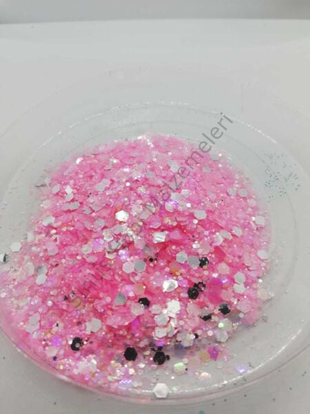 Epoksi Chunky Glitters Sim Cotton Pink 5 gr