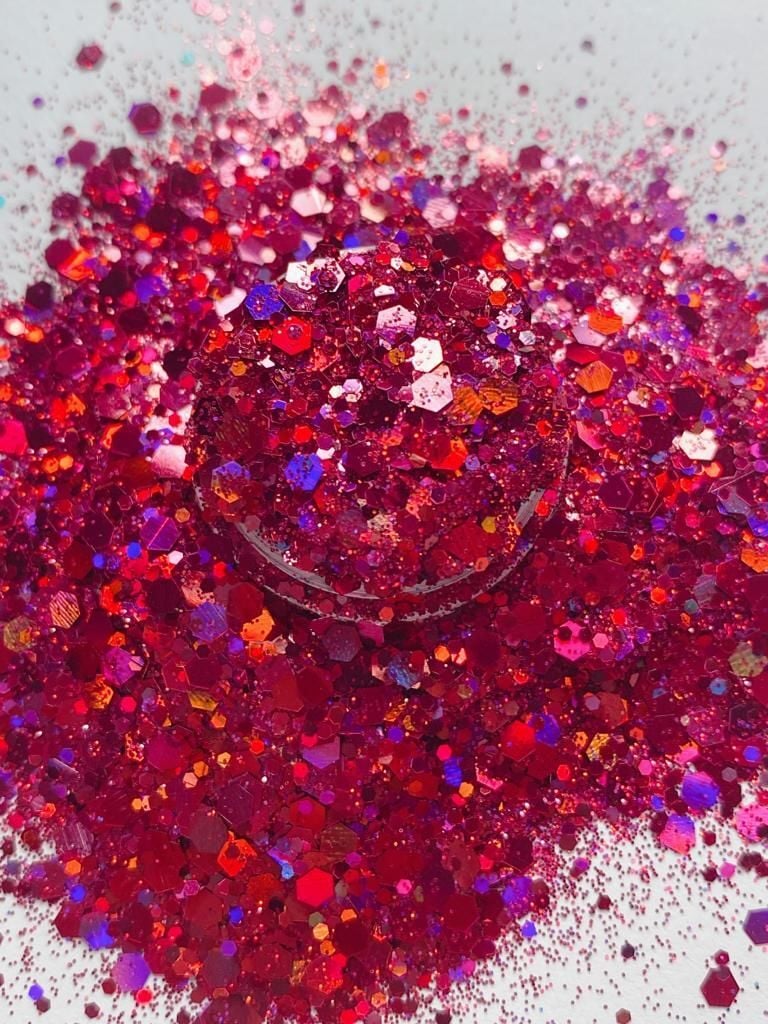 Epoksi Chunky Glitters Cherry Red 4 gr