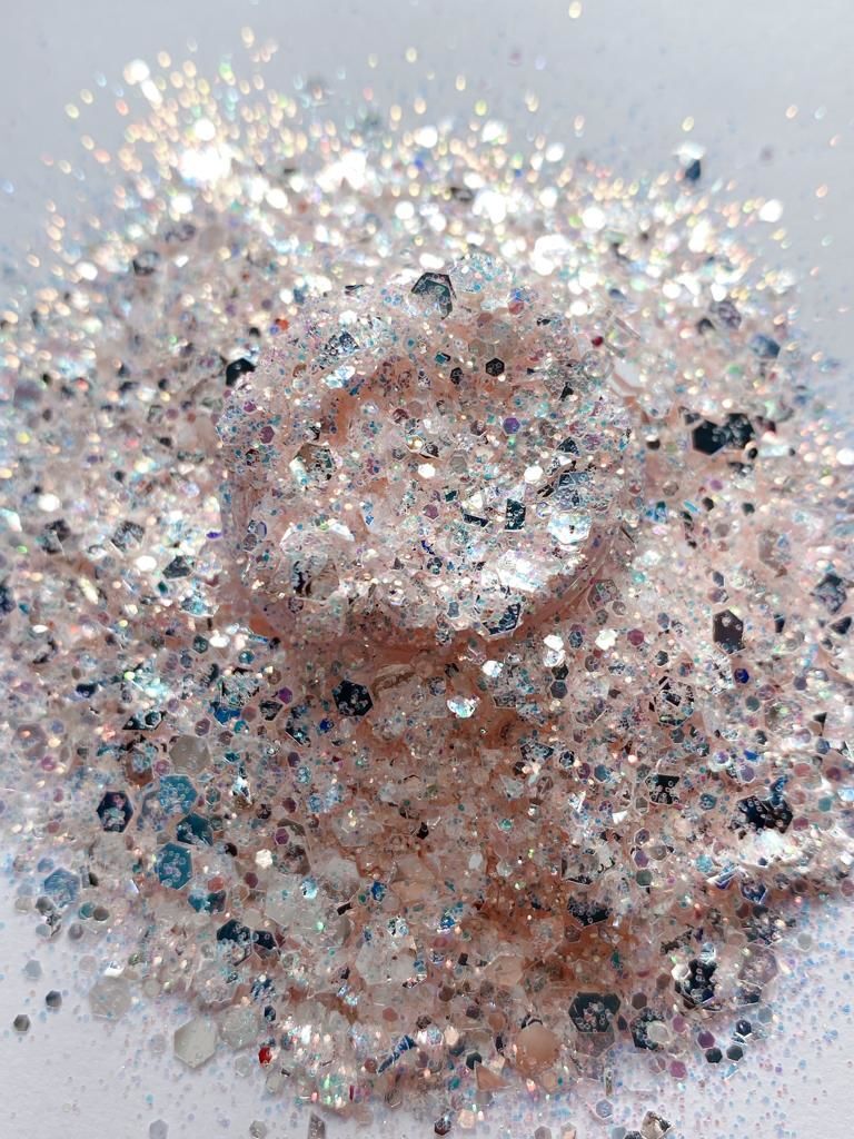 Epoksi Chunky Glitters Opal Rose 4 gr
