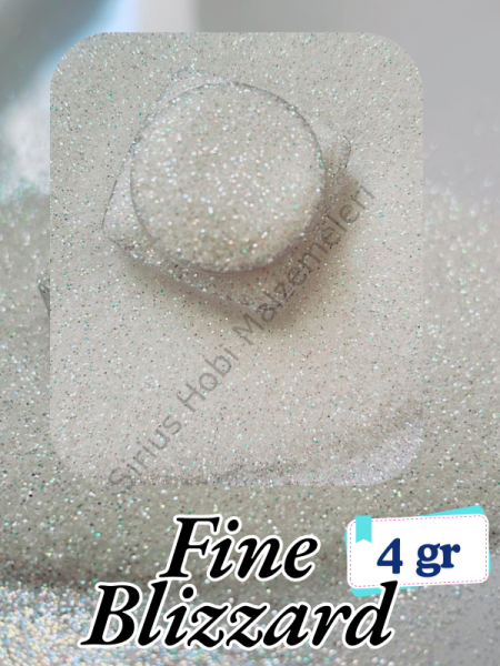 Epoksi- Mum-Makyaj-Tırnak-Sabun Simi Pulu Fine Blizzard 4 gr