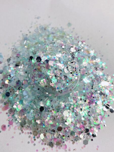 Epoksi Chunky Glitters Opal Turkuaz 4 gr
