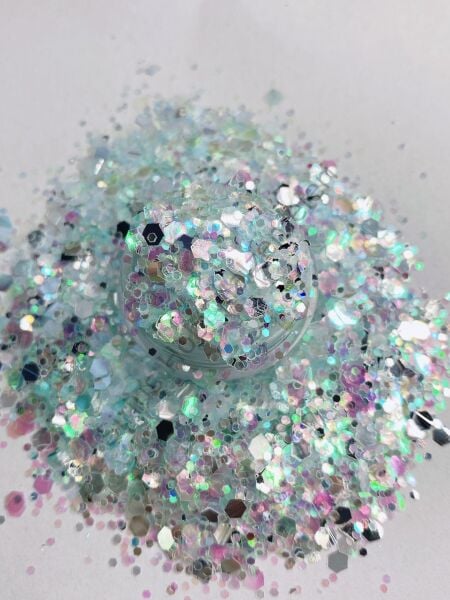 Epoksi Chunky Glitters Opal Turkuaz 4 gr