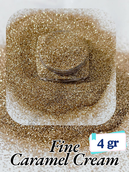 Epoksi- Mum-Makyaj-Tırnak-Sabun Simi Pulu Fine Caramel Cream 4 gr