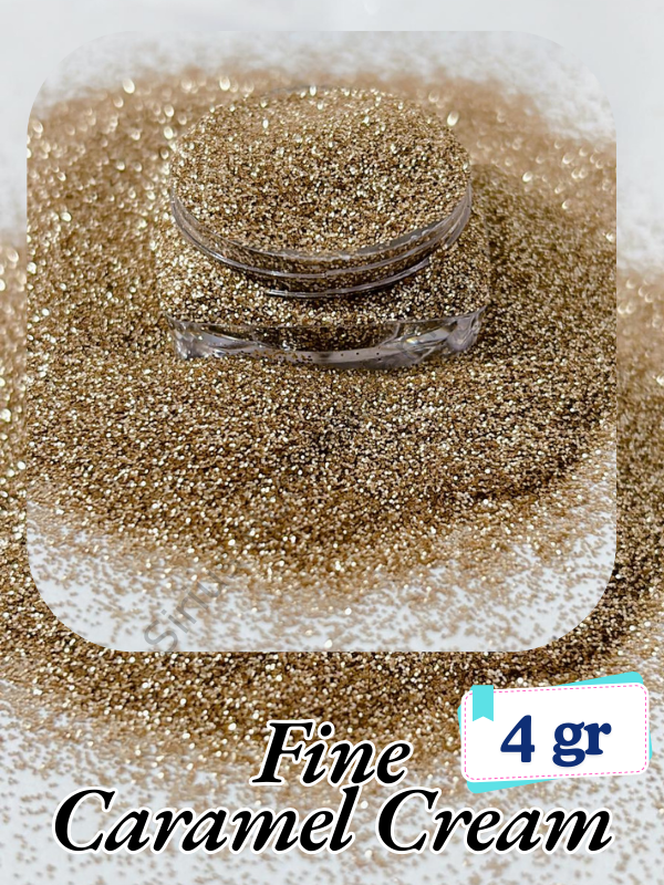 Epoksi- Mum-Makyaj-Tırnak-Sabun Simi Pulu Fine Caramel Cream 4 gr