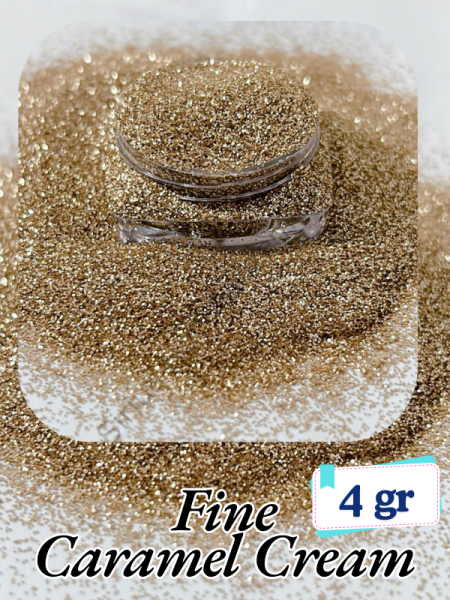 Epoksi- Mum-Makyaj-Tırnak-Sabun Simi Pulu Fine Caramel Cream 4 gr