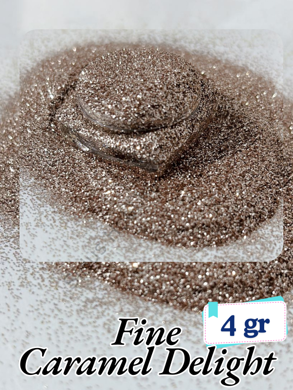 Epoksi- Mum-Makyaj-Tırnak-Sabun Simi Pulu Fine Caramel Delight 4 gr