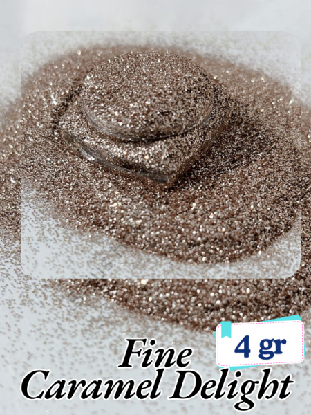 Epoksi- Mum-Makyaj-Tırnak-Sabun Simi Pulu Fine Caramel Delight 4 gr