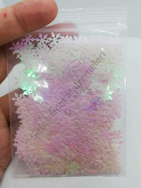 Epoksi Sweet Pink Snowflakes 5 gr