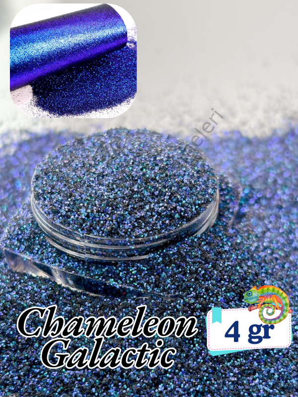 Epoksi- Mum-Makyaj-Tırnak-Sabun Simi Pulu Fine Chameleon Galactic 4 gr