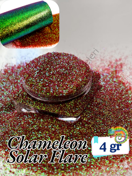 Epoksi- Mum-Makyaj-Tırnak-Sabun Simi Pulu Fine Chameleon Solar Flare 4 gr