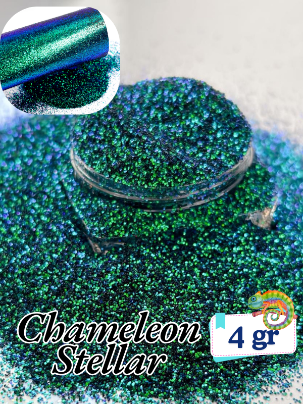 Epoksi- Mum-Makyaj-Tırnak-Sabun Simi Pulu Fine Chameleon  Stellar 4 gr