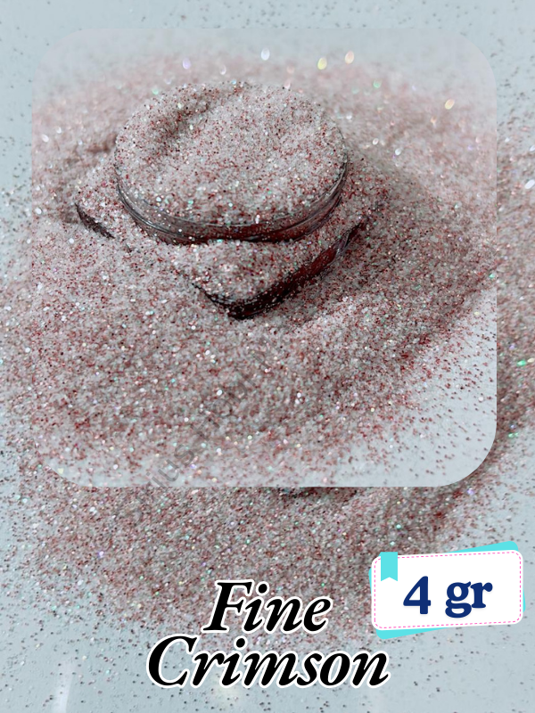 Epoksi- Mum-Makyaj-Tırnak-Sabun Simi Pulu Fine Chrimson 4 gr