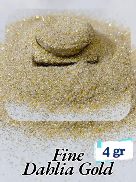 Epoksi- Mum-Makyaj-Tırnak-Sabun Simi Pulu Fine Dahlia Gold 4 gr