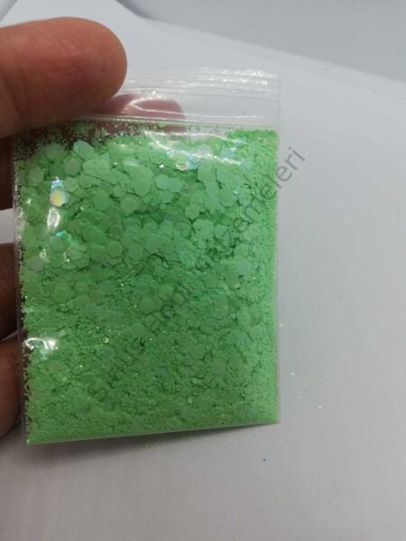 Epoksi Glitters Soft Green 5 gr