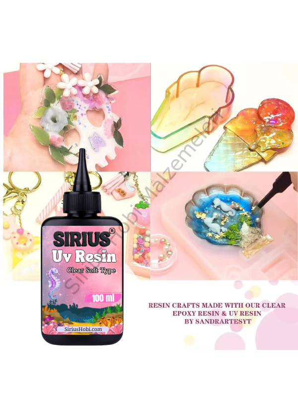 Sirius Soft Tip UV Reçine (Esnek yapı – Yarı elastik)-Hızlı Kürleşen 100ml