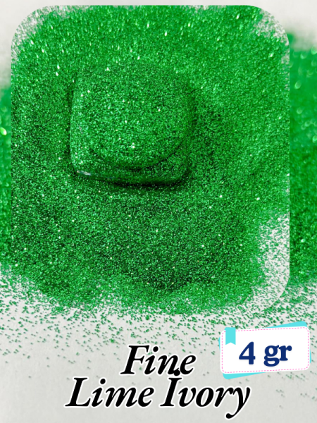 Epoksi- Mum-Makyaj-Tırnak-Sabun Simi Pulu Fine Lime İvory 4 gr