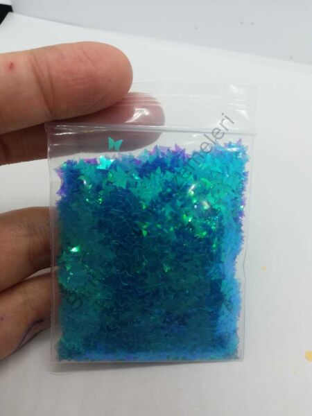 Epoksi Glitters Blue Green Butterfly 5 gr