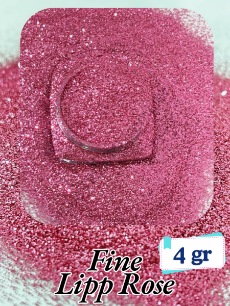 Epoksi- Mum-Makyaj-Tırnak-Sabun Simi Pulu Fine Lipp Rose 4 gr