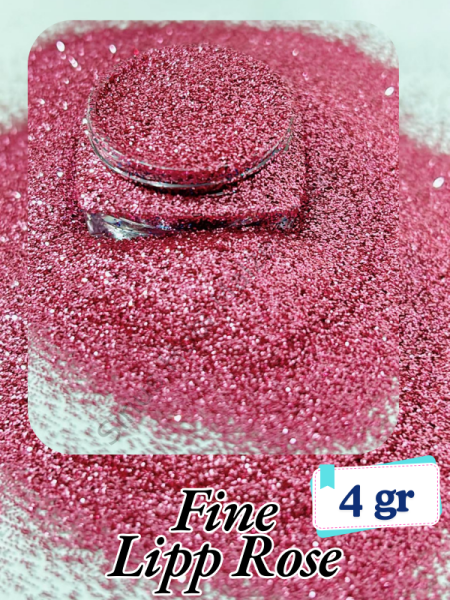 Epoksi- Mum-Makyaj-Tırnak-Sabun Simi Pulu Fine Lipp Rose 4 gr