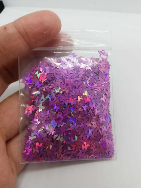 Epoksi Glitters Rose Purple Butterfly 5 gr