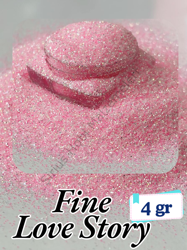 Epoksi- Mum-Makyaj-Tırnak-Sabun Simi Pulu Fine Love Story 4 gr